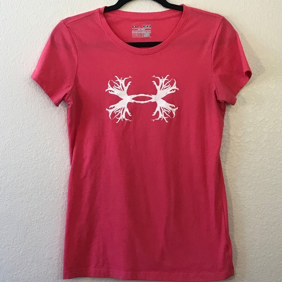 Under Armour Tops - Under Armour Sz Med Semi Fitted Coral Tee: 1300